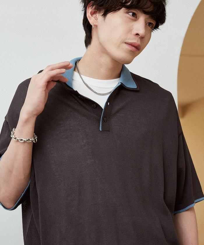 LOVE POP STUDIO 領口疊層設計 針織POLO衫