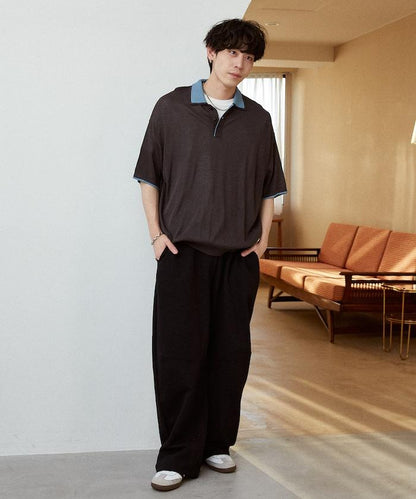 LOVE POP STUDIO 領口疊層設計 針織POLO衫