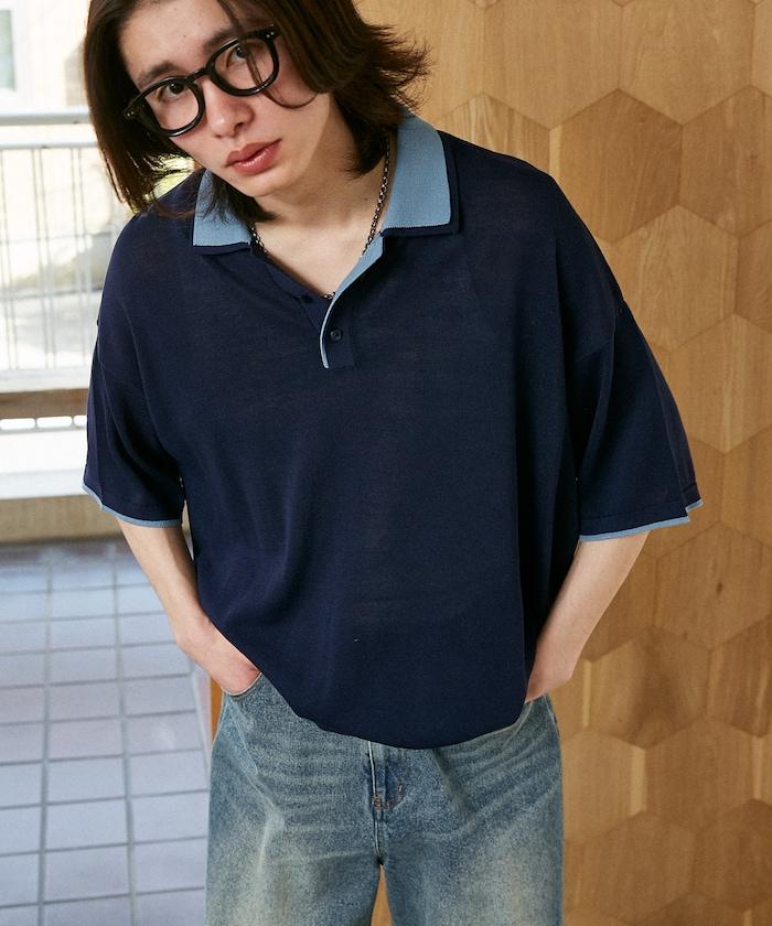 LOVE POP STUDIO 領口疊層設計 針織POLO衫