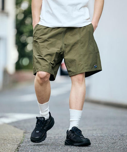 棉尼龍 可收納 休閒短褲