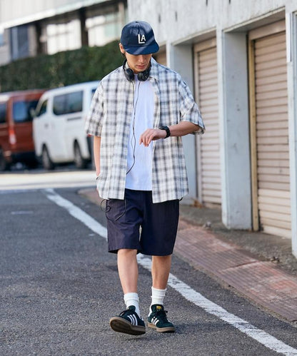 攀巖風鬆緊腰 尼龍 休閒短褲