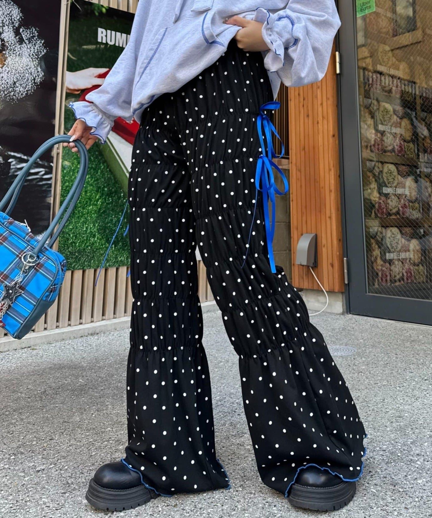 HELLO.SANFRANCISCO 波點抽褶褲子