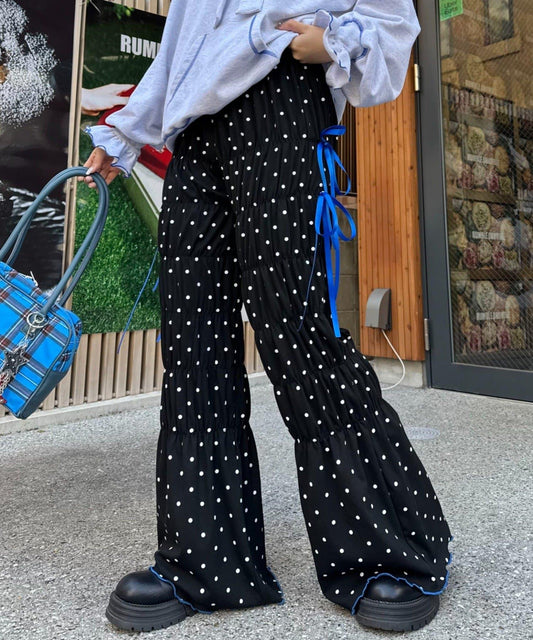 HELLO.SANFRANCISCO 波點抽褶褲子