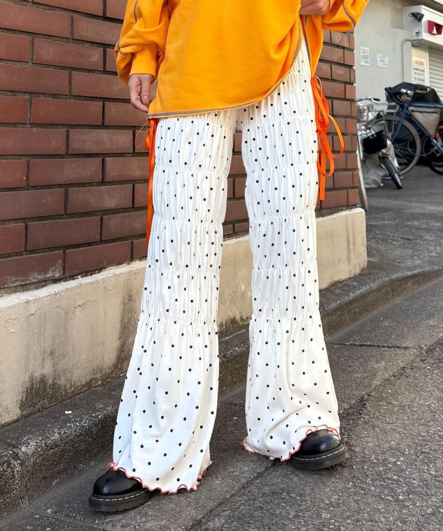 HELLO.SANFRANCISCO 波點抽褶褲子