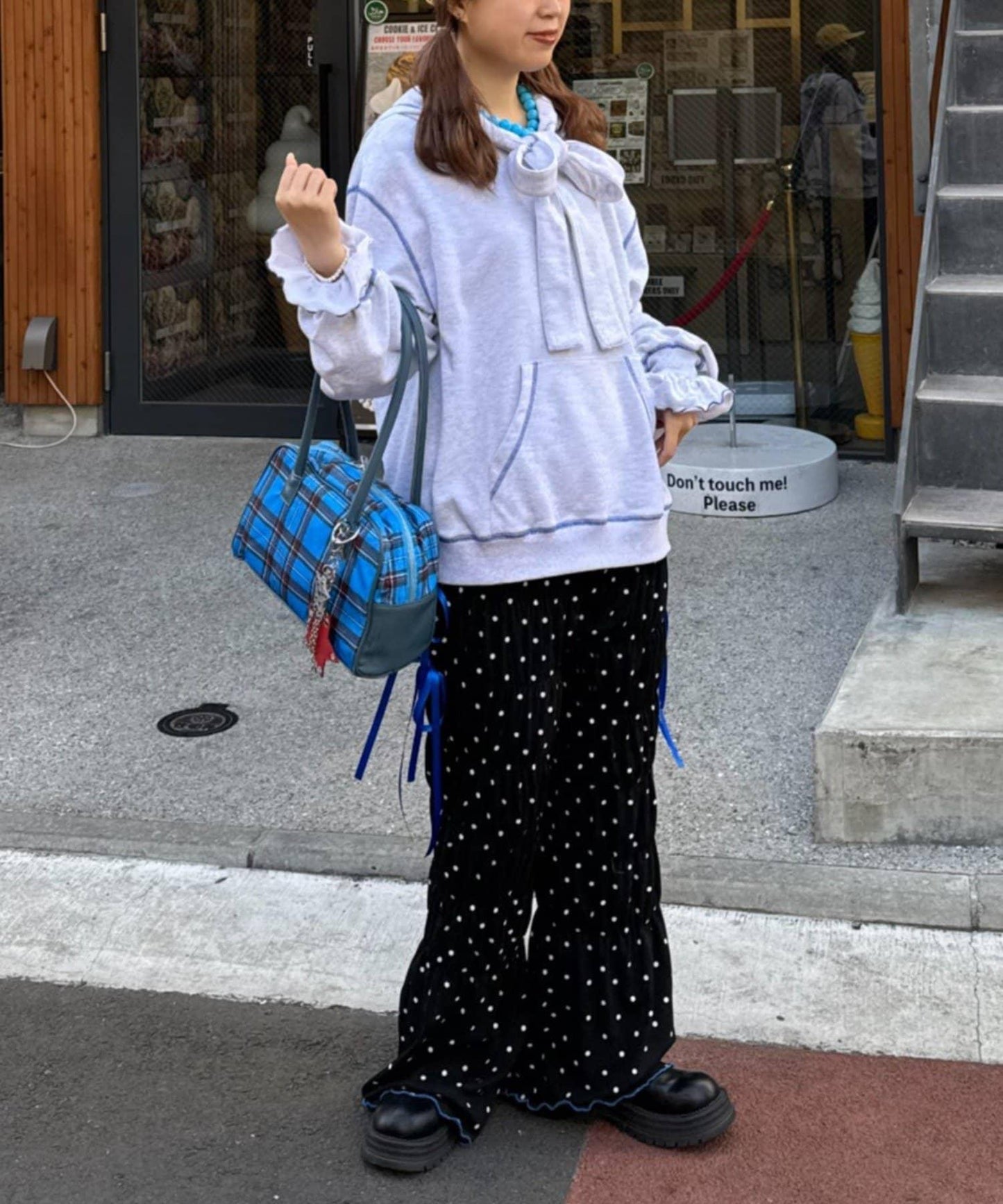 HELLO.SANFRANCISCO 波點抽褶褲子