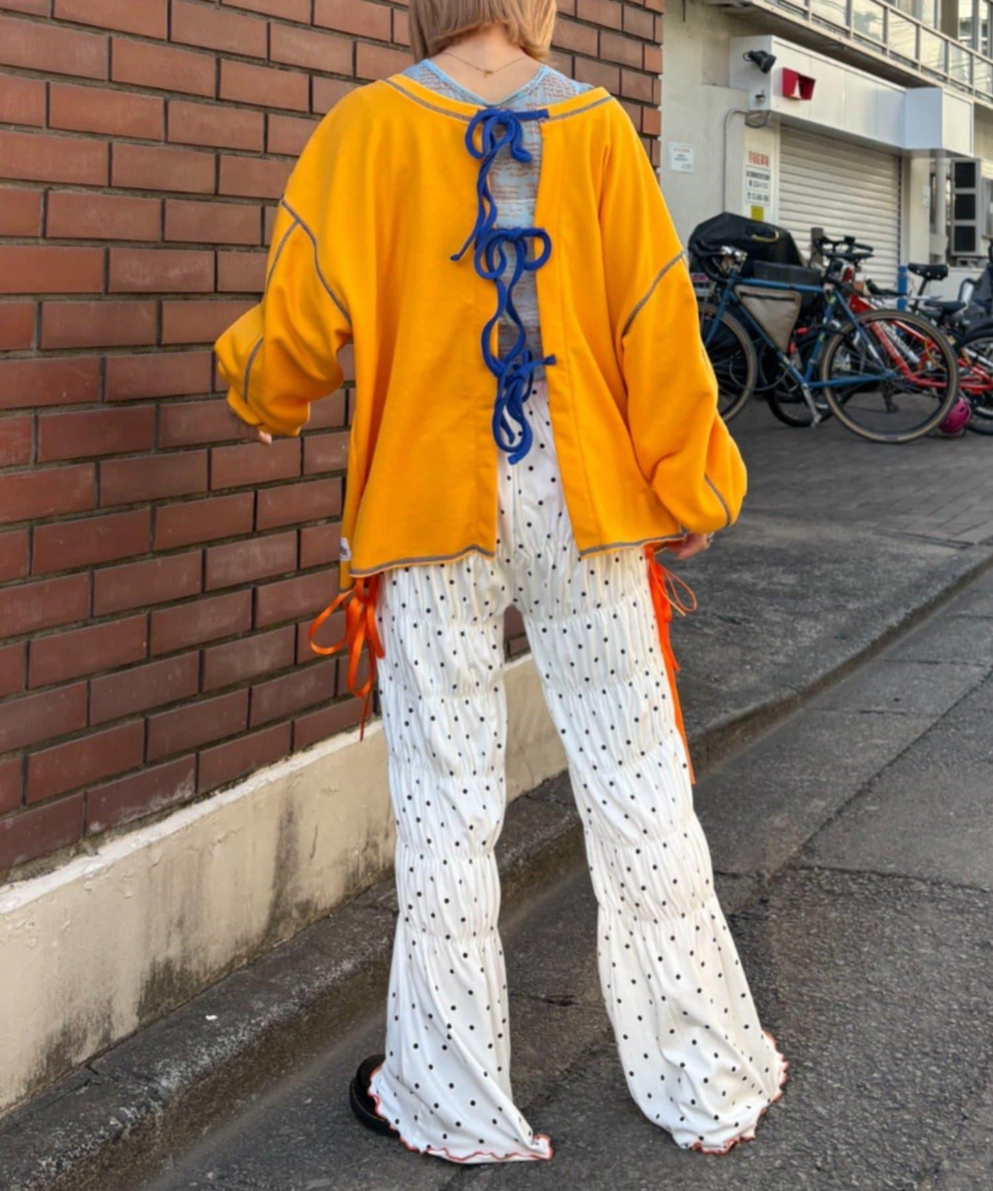 HELLO.SANFRANCISCO 波點抽褶褲子