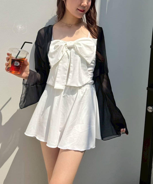 swimwear 前蝴蝶結羽織設計 四件套 泳裝套裝