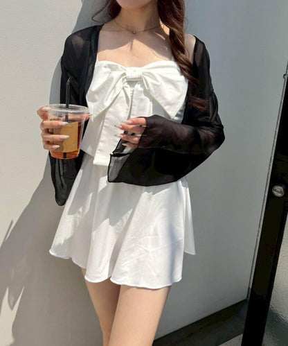 swimwear 前蝴蝶結羽織設計 四件套 泳裝套裝