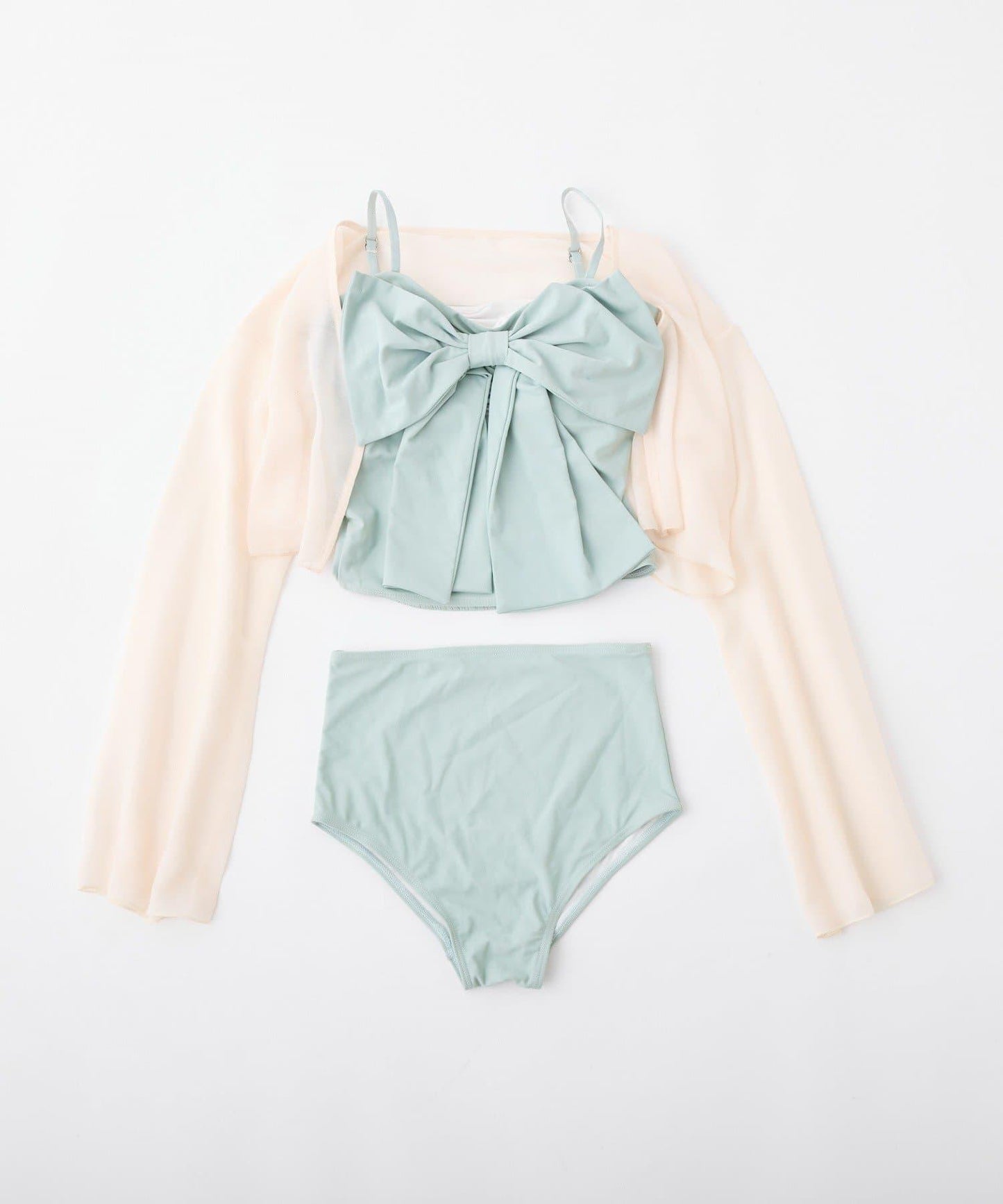 swimwear 前蝴蝶結羽織設計 四件套 泳裝套裝