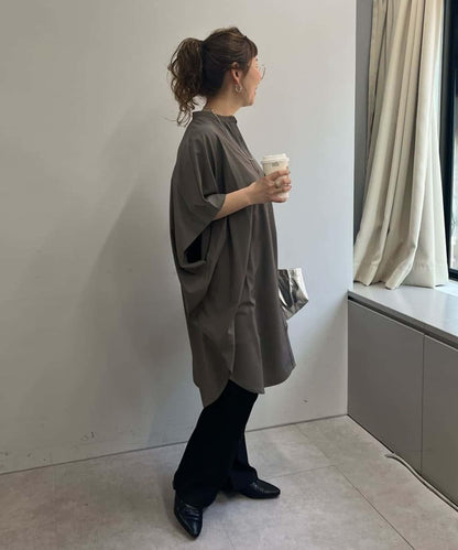 不易起皺復刻款 寬鬆蝙蝠袖 襯衫