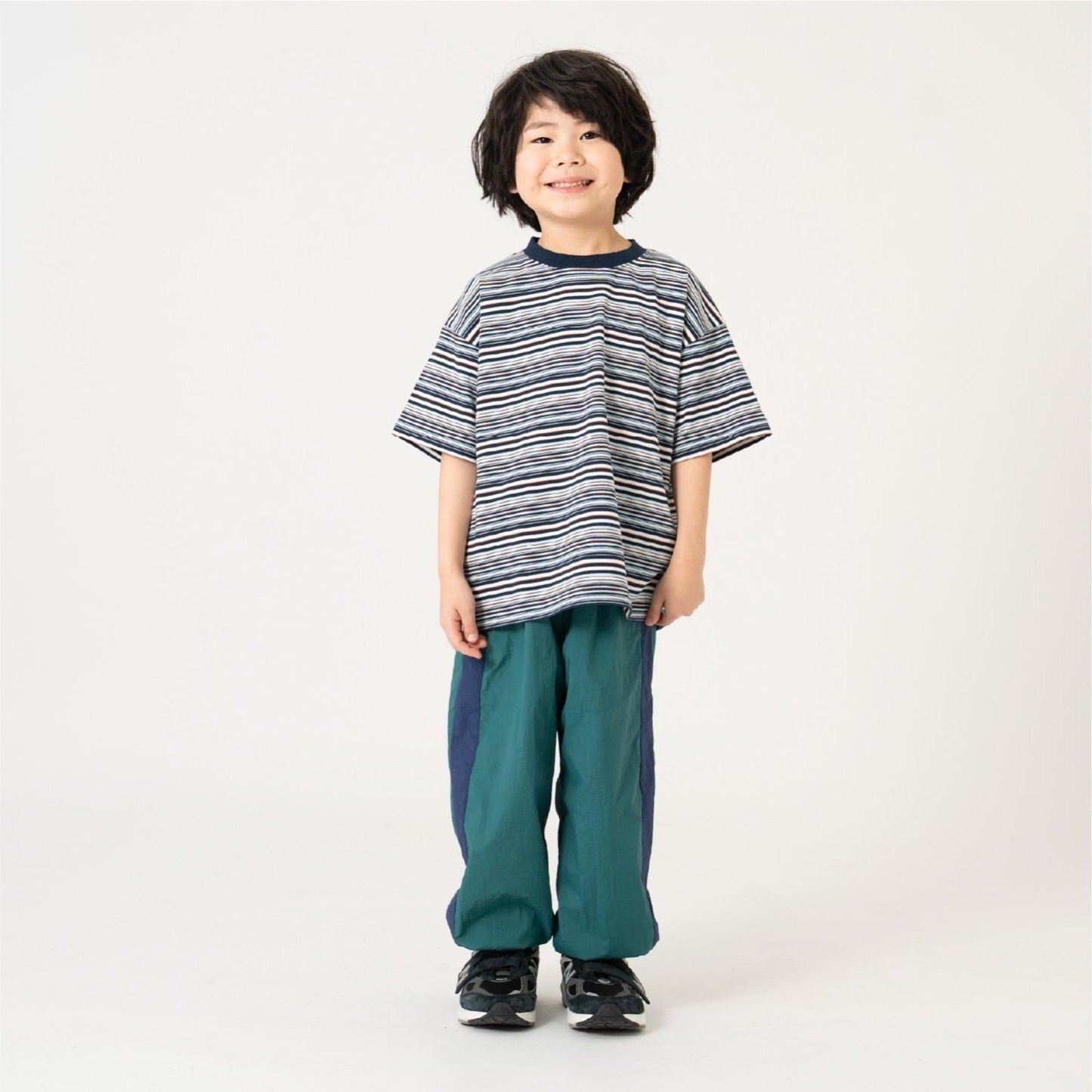防潑水 拼色線條 束腳 束腳褲