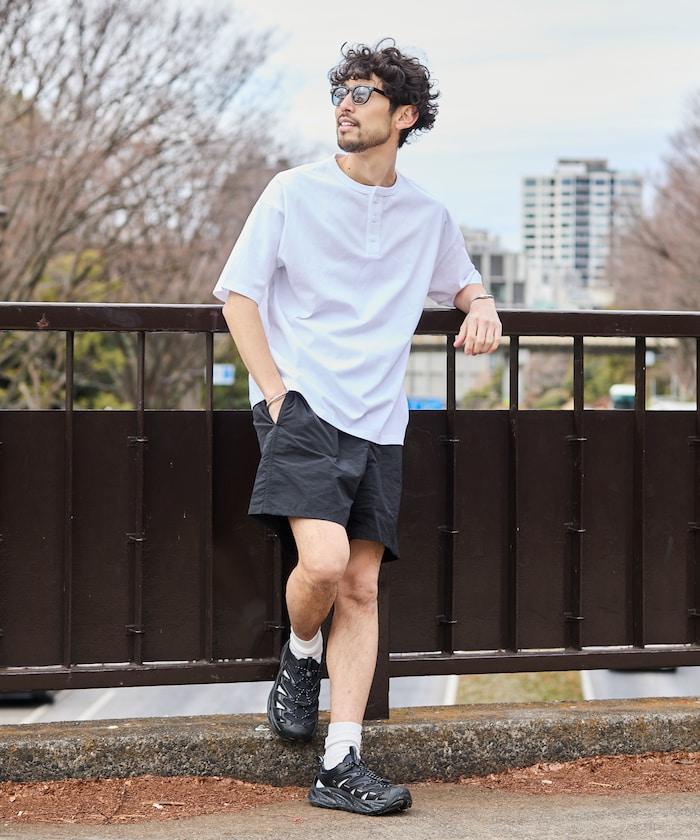 短款 寬鬆 尼龍 休閒短褲