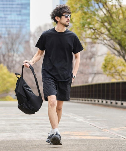短款 寬鬆 尼龍 休閒短褲