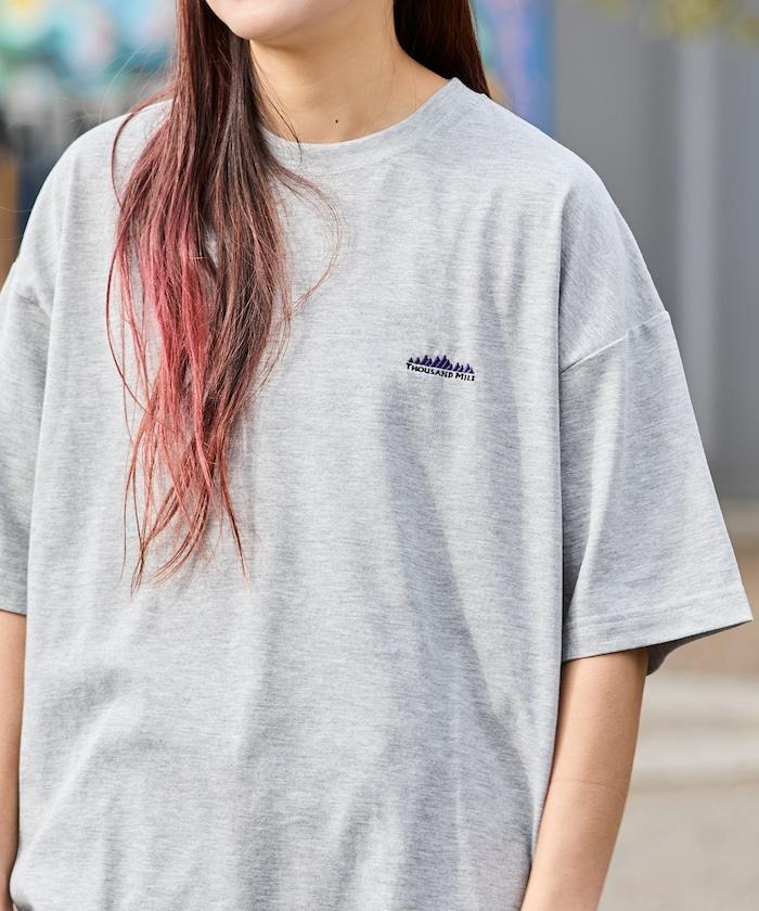 THOUSAND MILE×FREAK'S STORE 抗菌防臭 吸水速幹 背部波浪字母印花 功能T恤