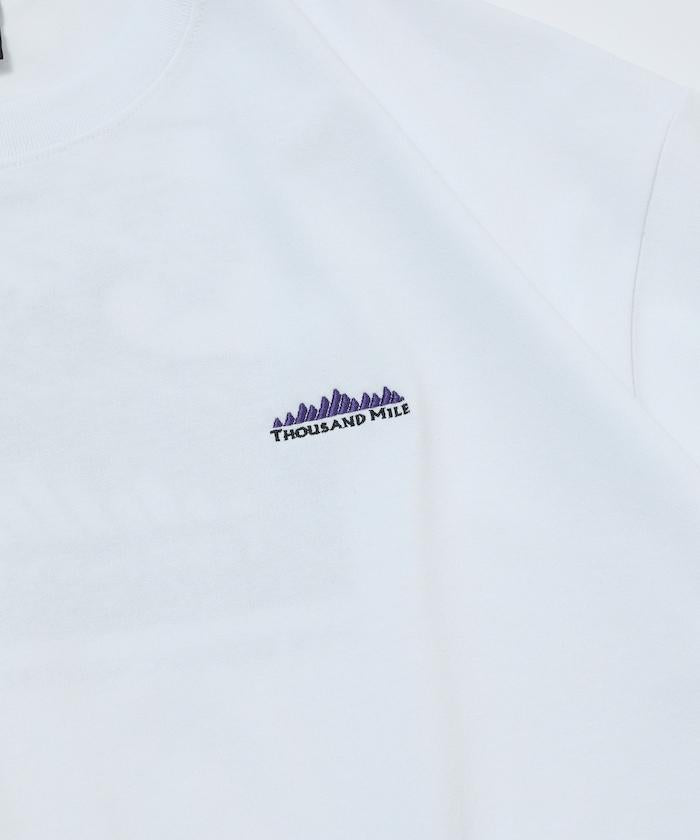 THOUSAND MILE×FREAK'S STORE 抗菌防臭 吸水速幹 背部波浪字母印花 功能T恤