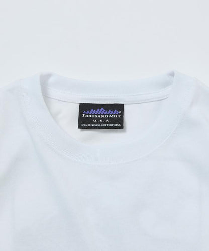 THOUSAND MILE×FREAK'S STORE 抗菌防臭 吸水速幹 背部波浪字母印花 功能T恤