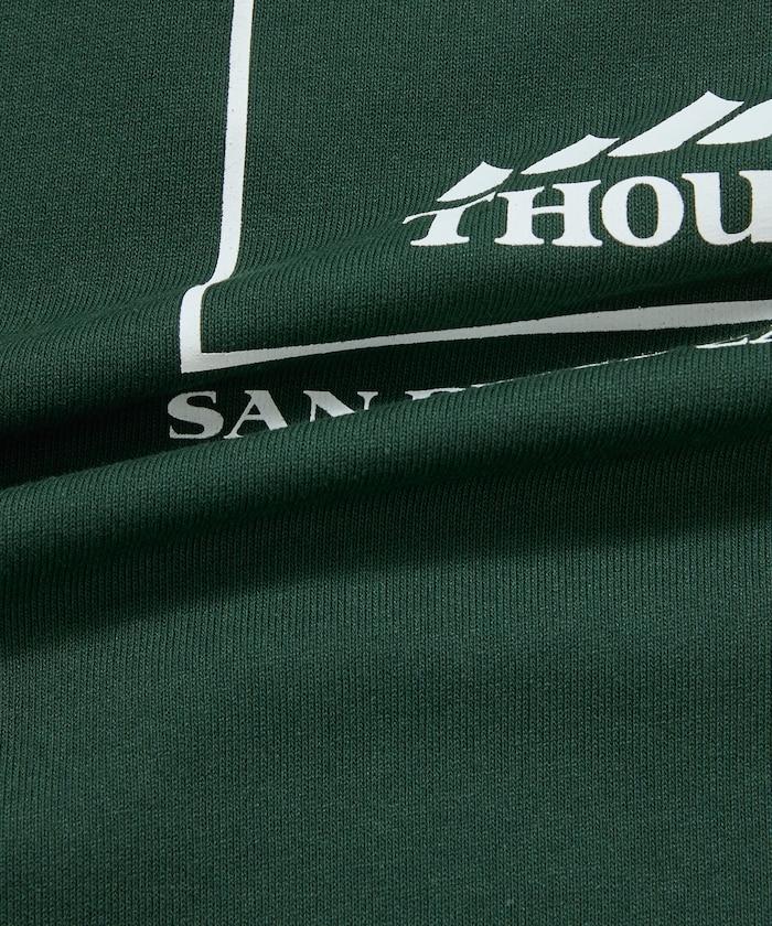 THOUSAND MILE×FREAK'S STORE 抗菌防臭 吸水速幹 背部波浪字母印花 功能T恤