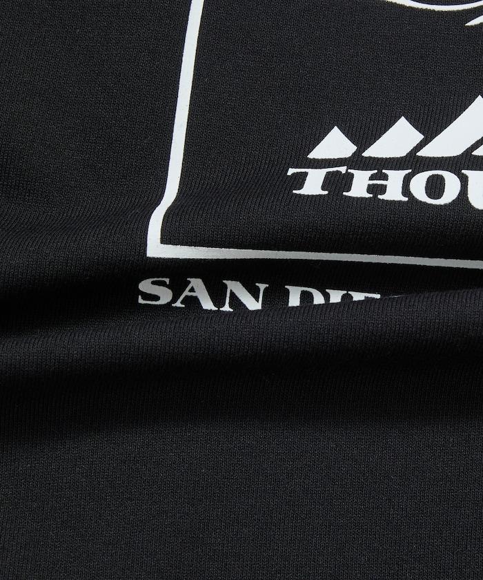 THOUSAND MILE×FREAK'S STORE 抗菌防臭 吸水速幹 背部波浪字母印花 功能T恤