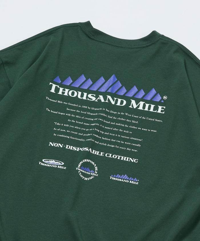 抗菌防臭 吸水速幹 後背印花 歷史Logo THOUSAND MILE×FREAK'S STORE 聯名 T恤