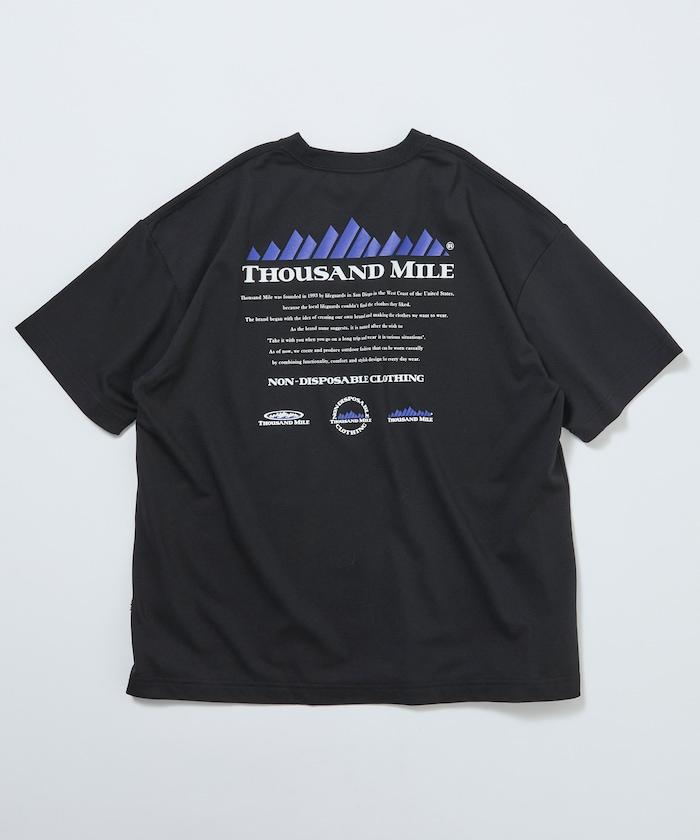 抗菌防臭 吸水速幹 後背印花 歷史Logo THOUSAND MILE×FREAK'S STORE 聯名 T恤