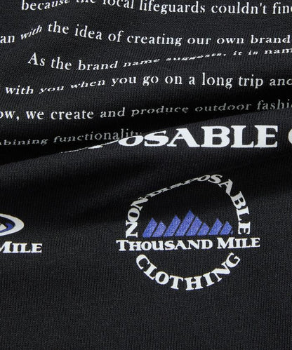抗菌防臭 吸水速幹 後背印花 歷史Logo THOUSAND MILE×FREAK'S STORE 聯名 T恤