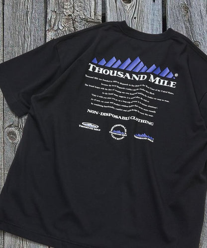 抗菌防臭 吸水速幹 後背印花 歷史Logo THOUSAND MILE×FREAK'S STORE 聯名 T恤