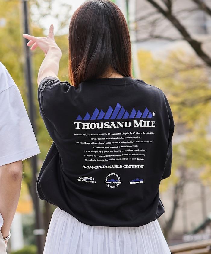 抗菌防臭 吸水速幹 後背印花 歷史Logo THOUSAND MILE×FREAK'S STORE 聯名 T恤