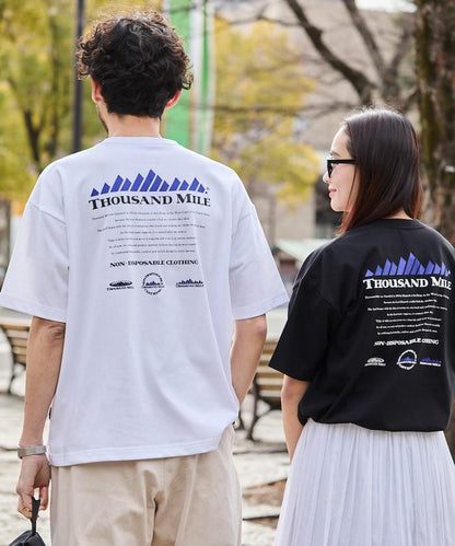 抗菌防臭 吸水速幹 後背印花 歷史Logo THOUSAND MILE×FREAK'S STORE 聯名 T恤