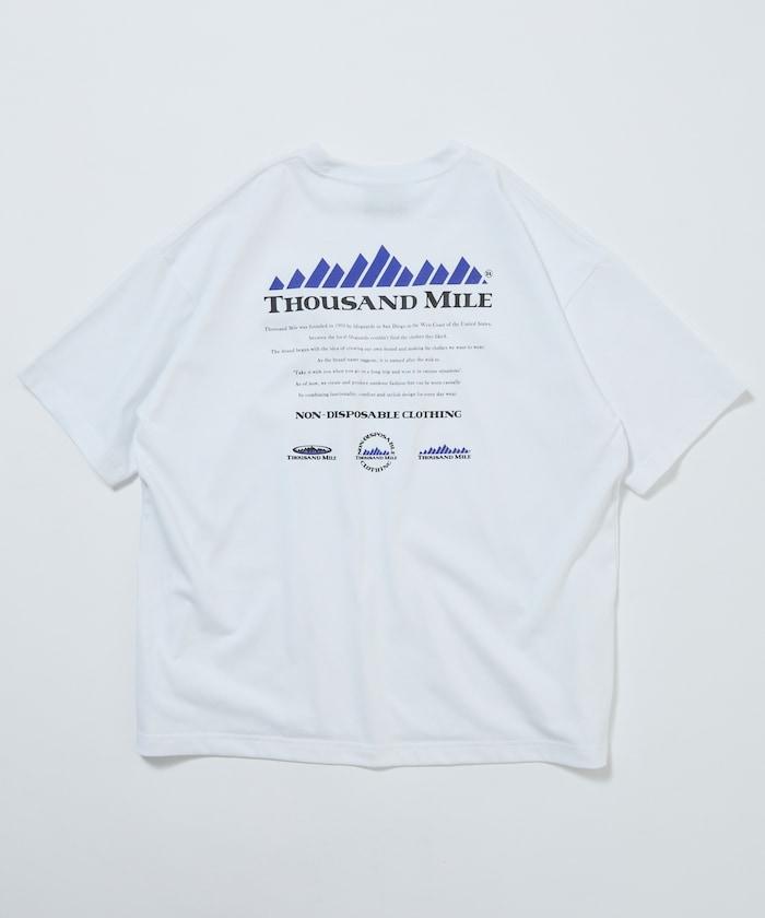 抗菌防臭 吸水速幹 後背印花 歷史Logo THOUSAND MILE×FREAK'S STORE 聯名 T恤