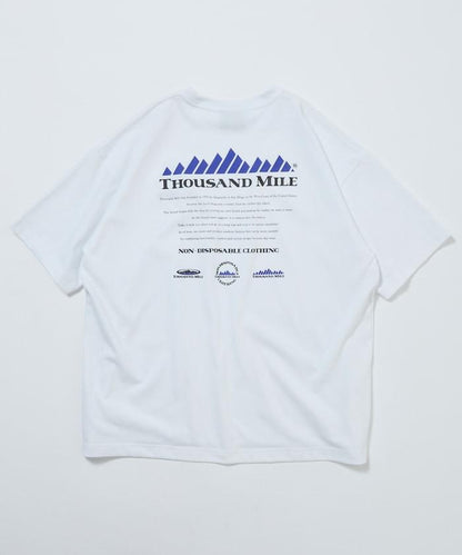 抗菌防臭 吸水速幹 後背印花 歷史Logo THOUSAND MILE×FREAK'S STORE 聯名 T恤