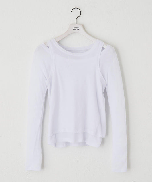 paradigm 輕薄透棉質疊穿兩件套 L/S