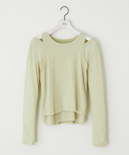paradigm 輕薄透棉質疊穿兩件套 L/S