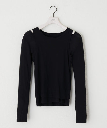 paradigm 輕薄透棉質疊穿兩件套 L/S