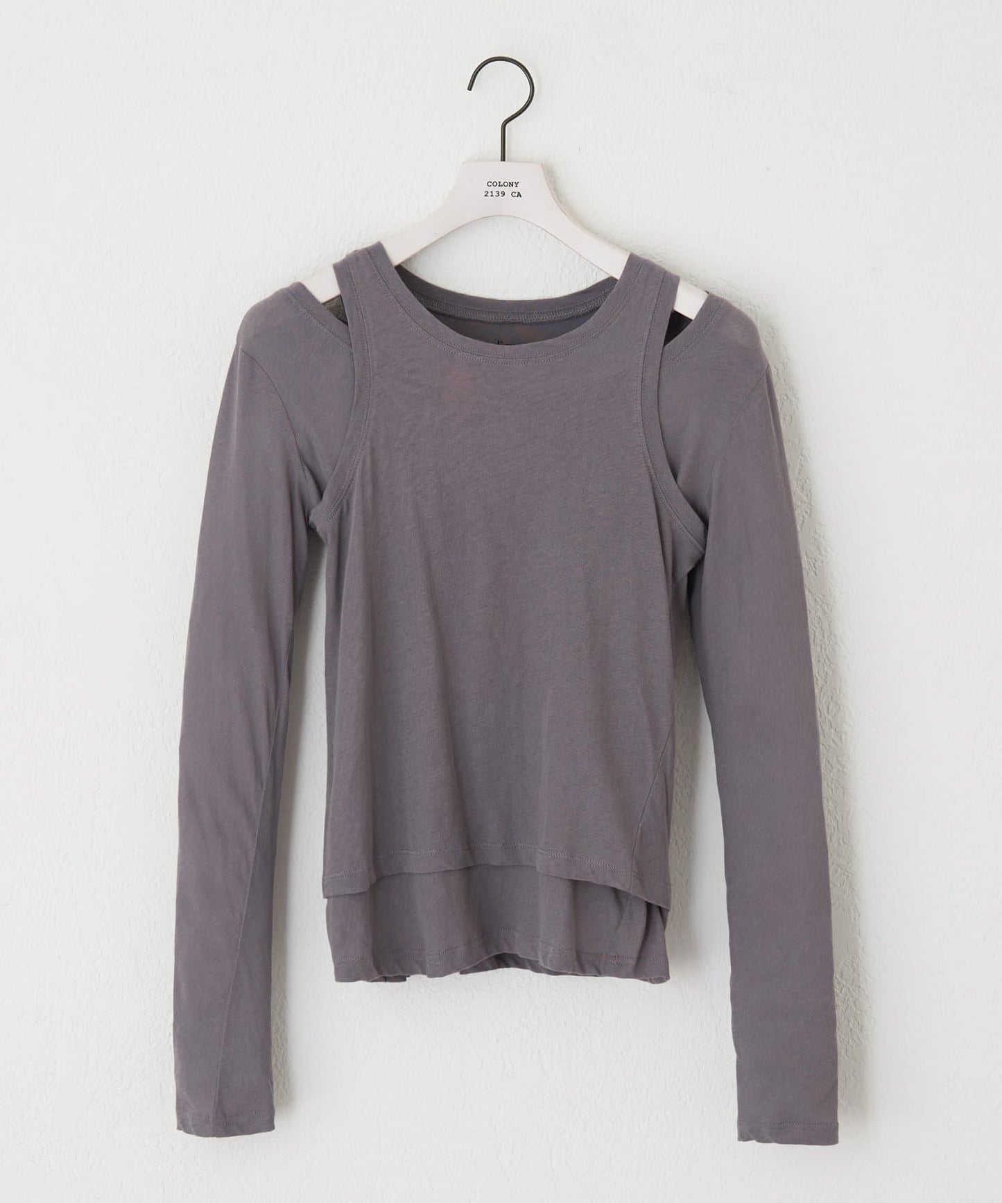 paradigm 輕薄透棉質疊穿兩件套 L/S