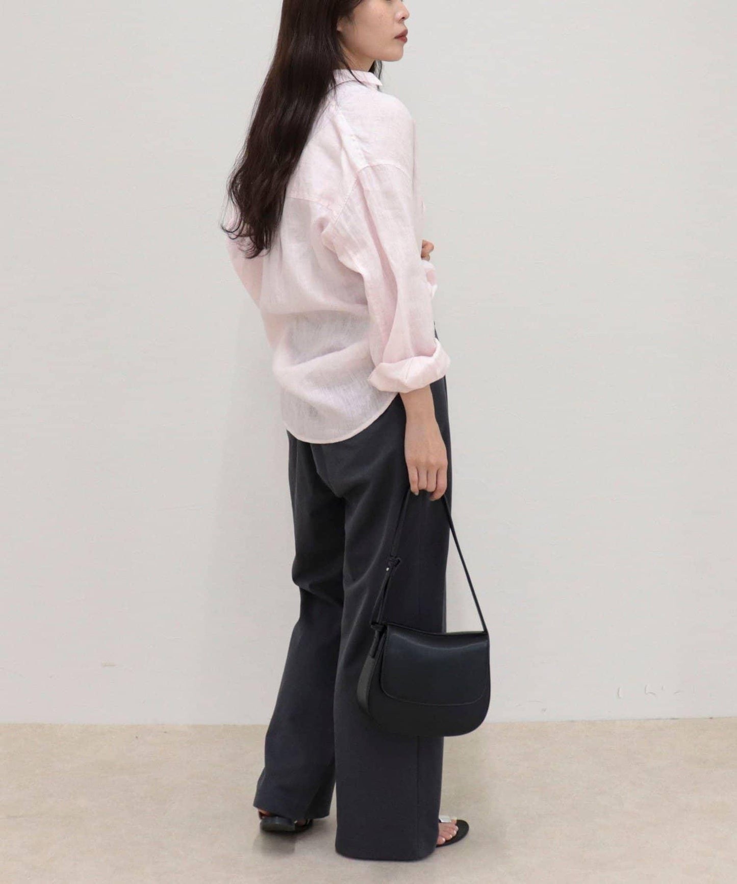 LINEN100 2WAY 裹身襯衫