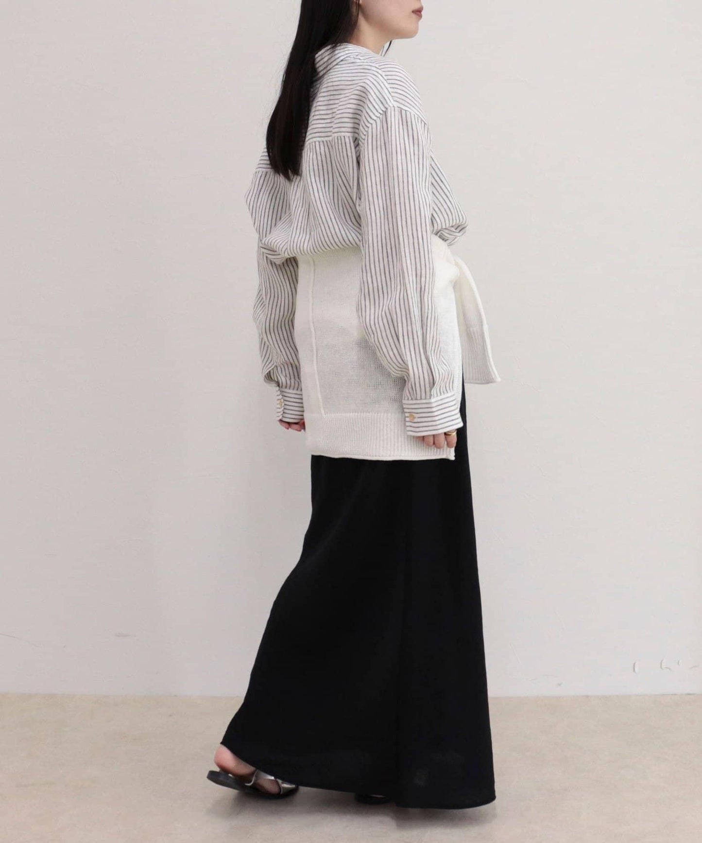 LINEN100 短款襯衫