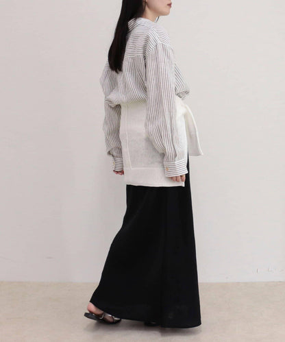 LINEN100 短款襯衫