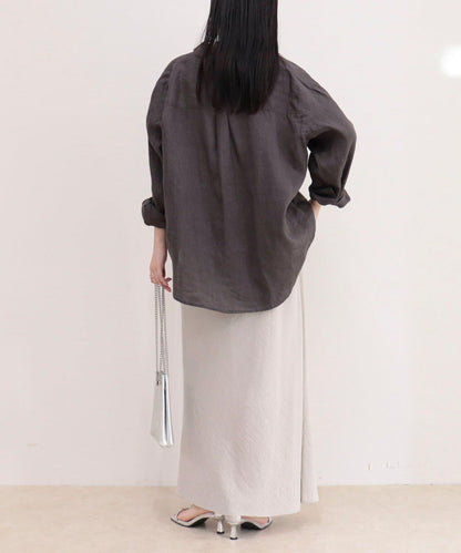 LINEN100 2WAY 裹身襯衫