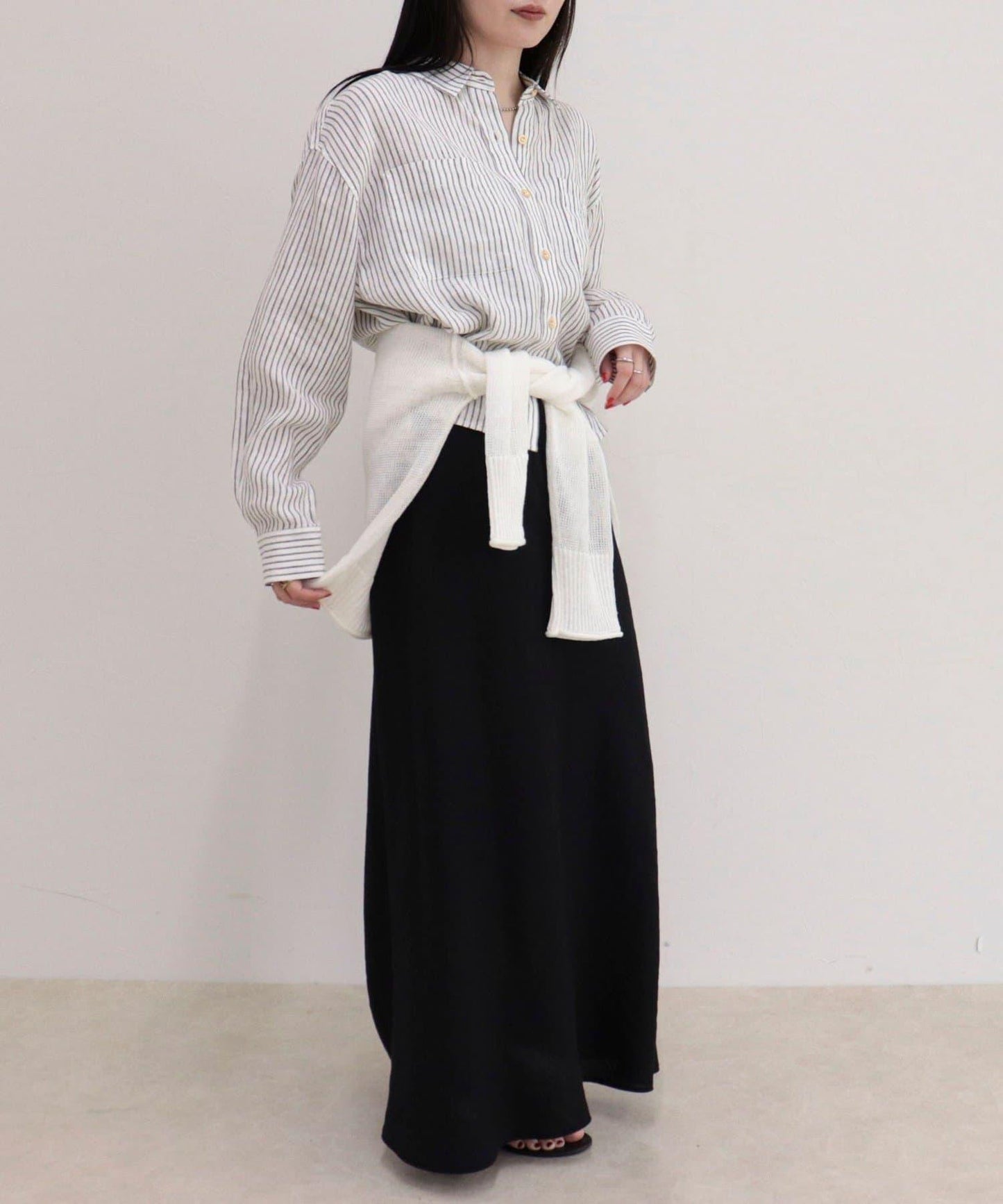LINEN100 短款襯衫