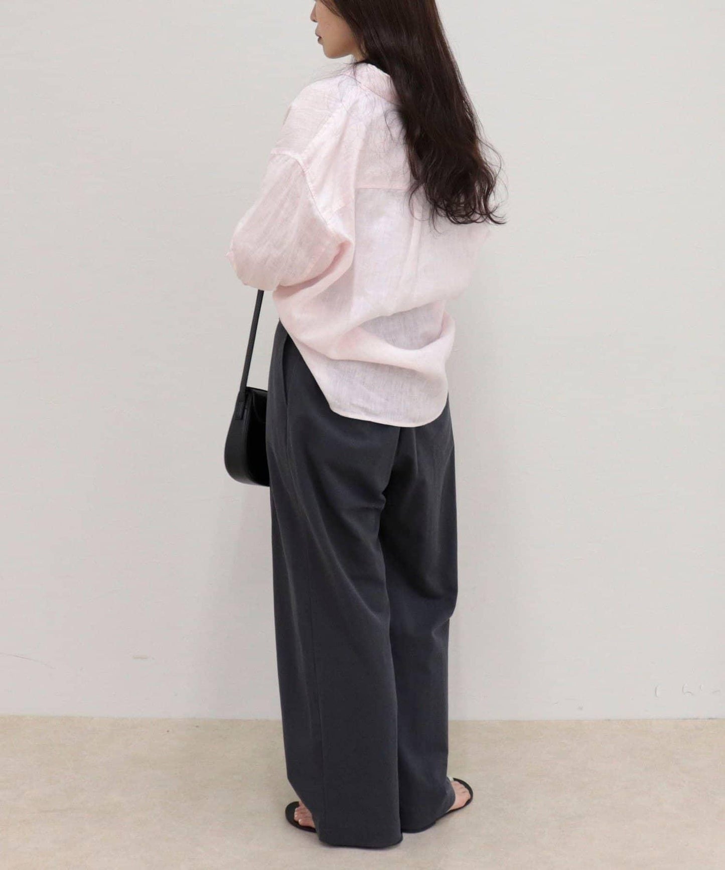 LINEN100 2WAY 裹身襯衫