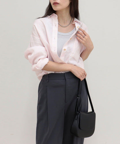 LINEN100 2WAY 裹身襯衫