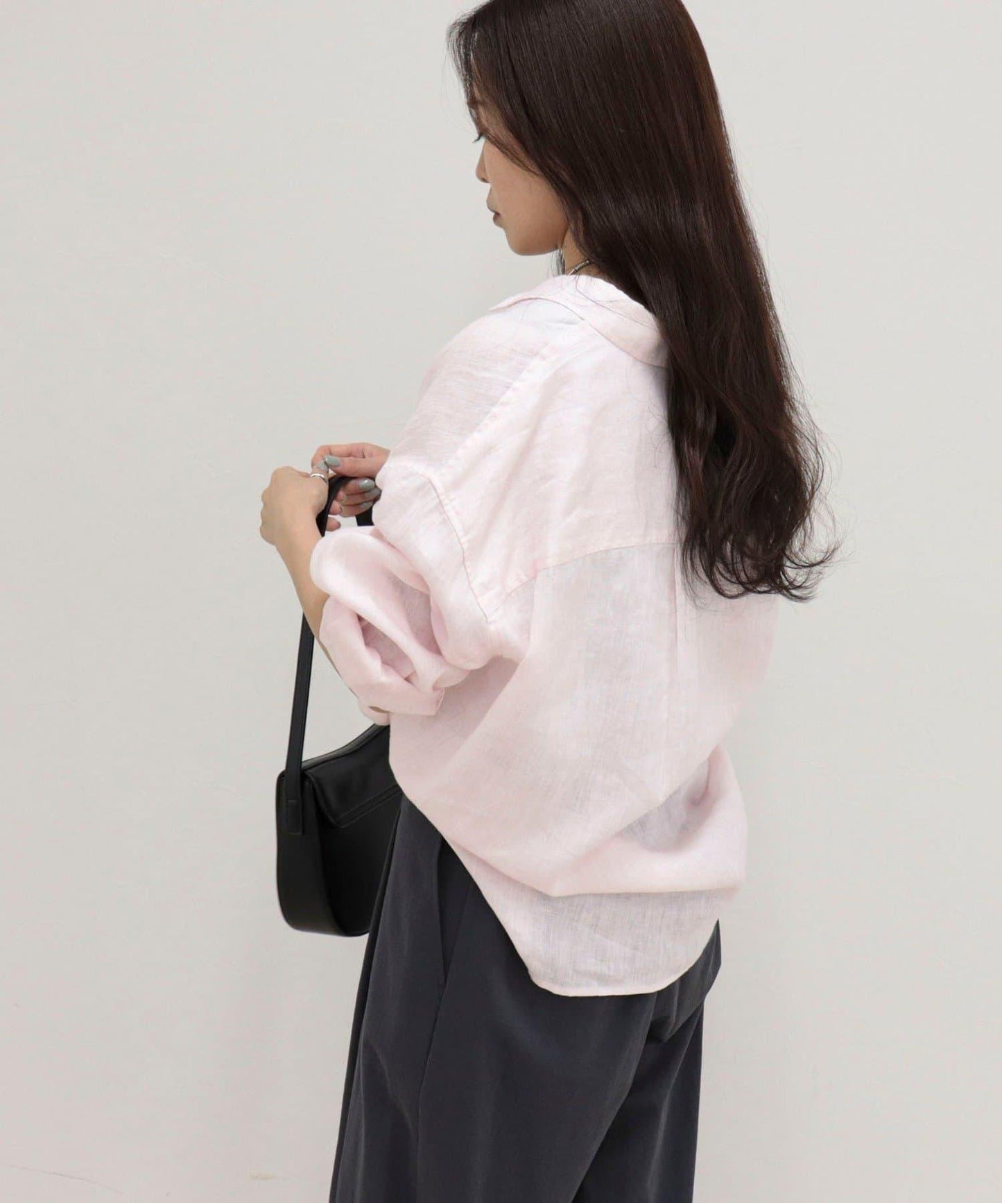 LINEN100 2WAY 裹身襯衫