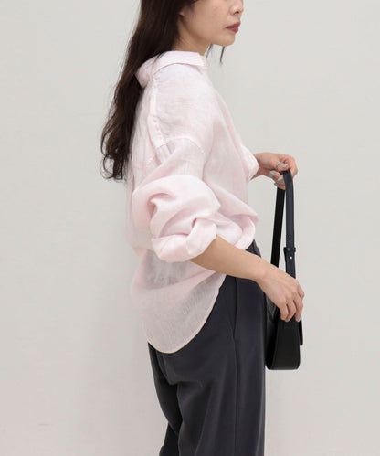 LINEN100 2WAY 裹身襯衫