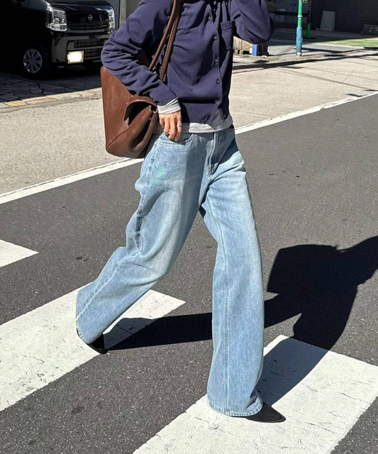 淺色直筒 BASIC STRAIGHT LIGHT DENIM 牛仔褲