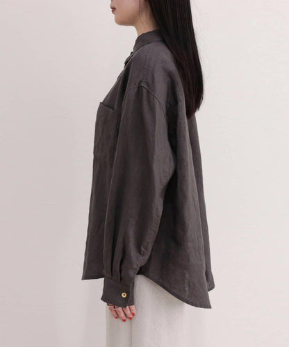 LINEN100 2WAY 裹身襯衫