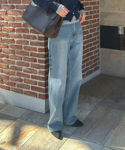淺色直筒 BASIC STRAIGHT LIGHT DENIM 牛仔褲