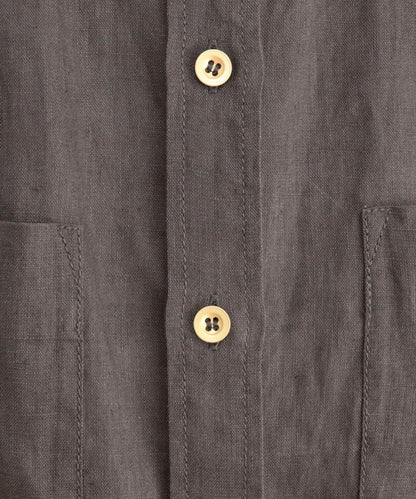 LINEN100 短款襯衫