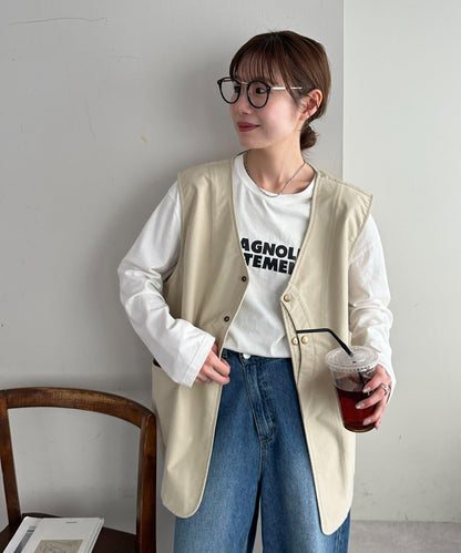 反緞面 男女同款 獵裝馬甲