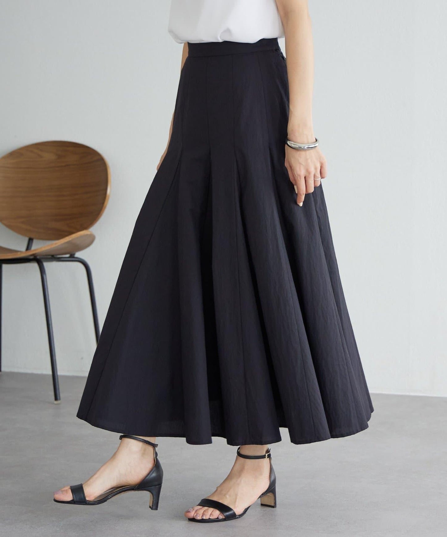 拼接蓬鬆半身裙