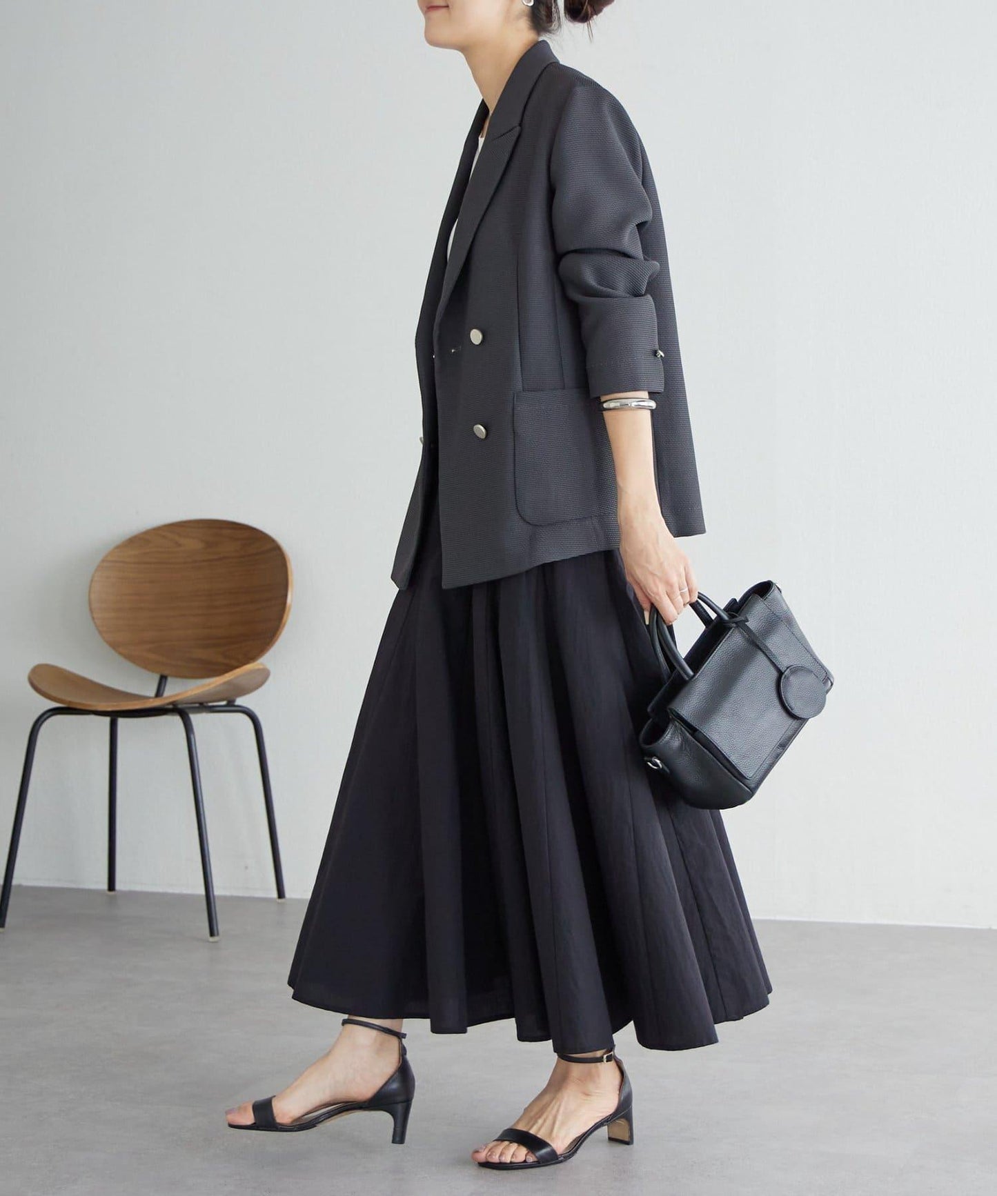 拼接蓬鬆半身裙